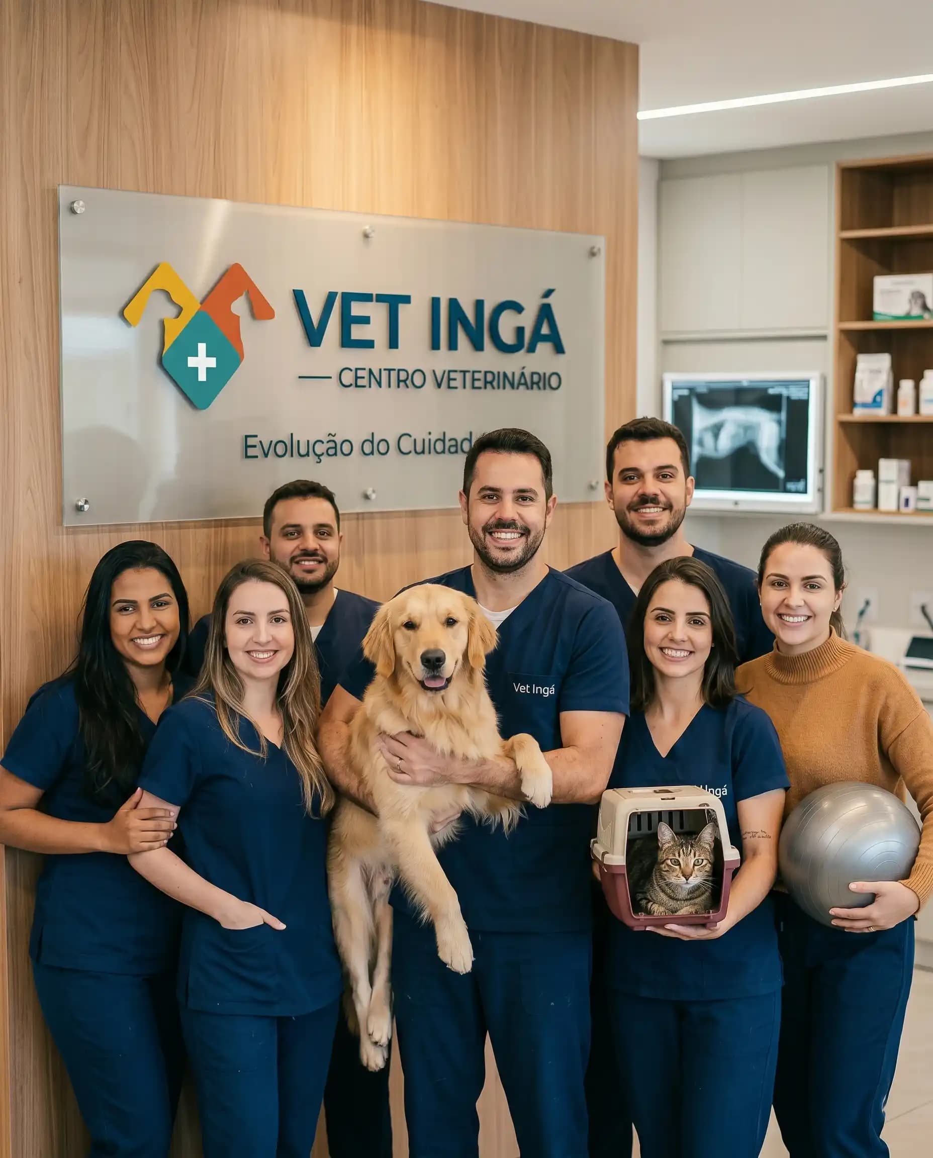 Equipe ou atendimento Vet Ingá